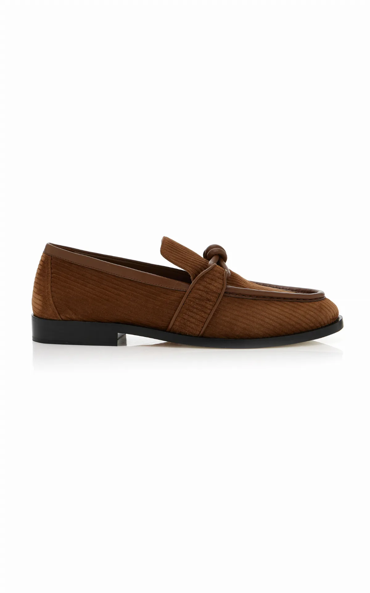 Astaire Knot Suede Loafers by Bottega Veneta