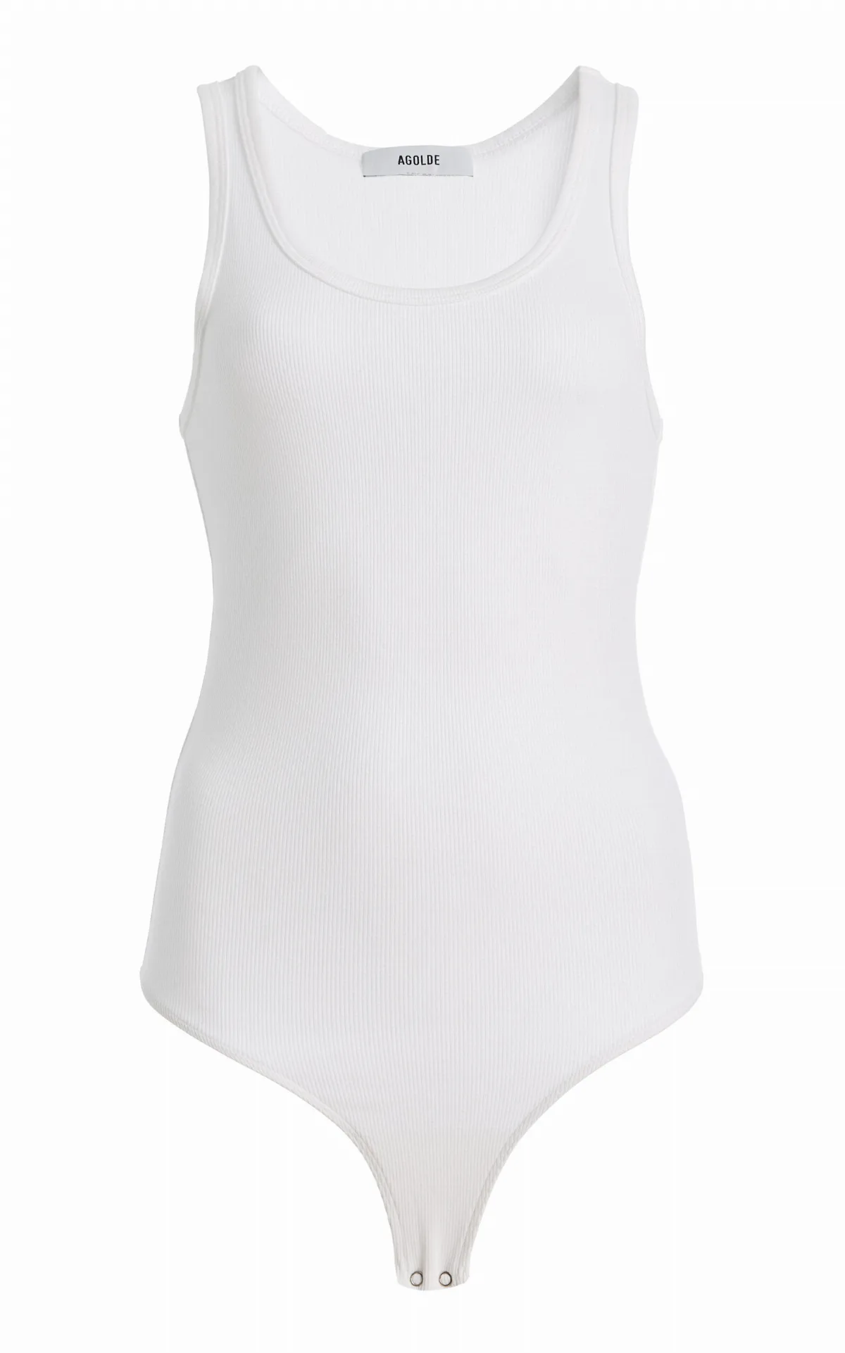 Maria Ribbed Tank Bodysuit by Agolde