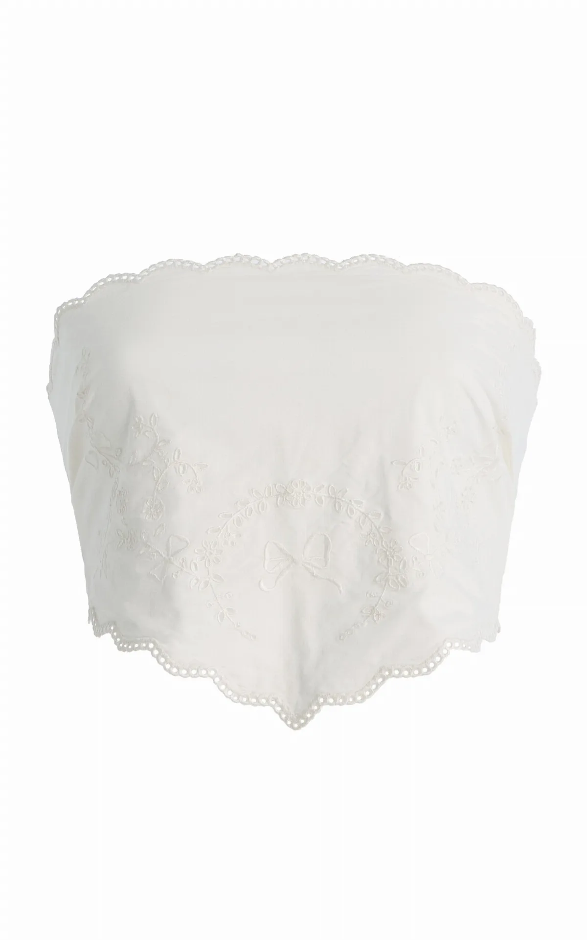 Lois Broderie Anglaise Cotton Tie Top by Posse