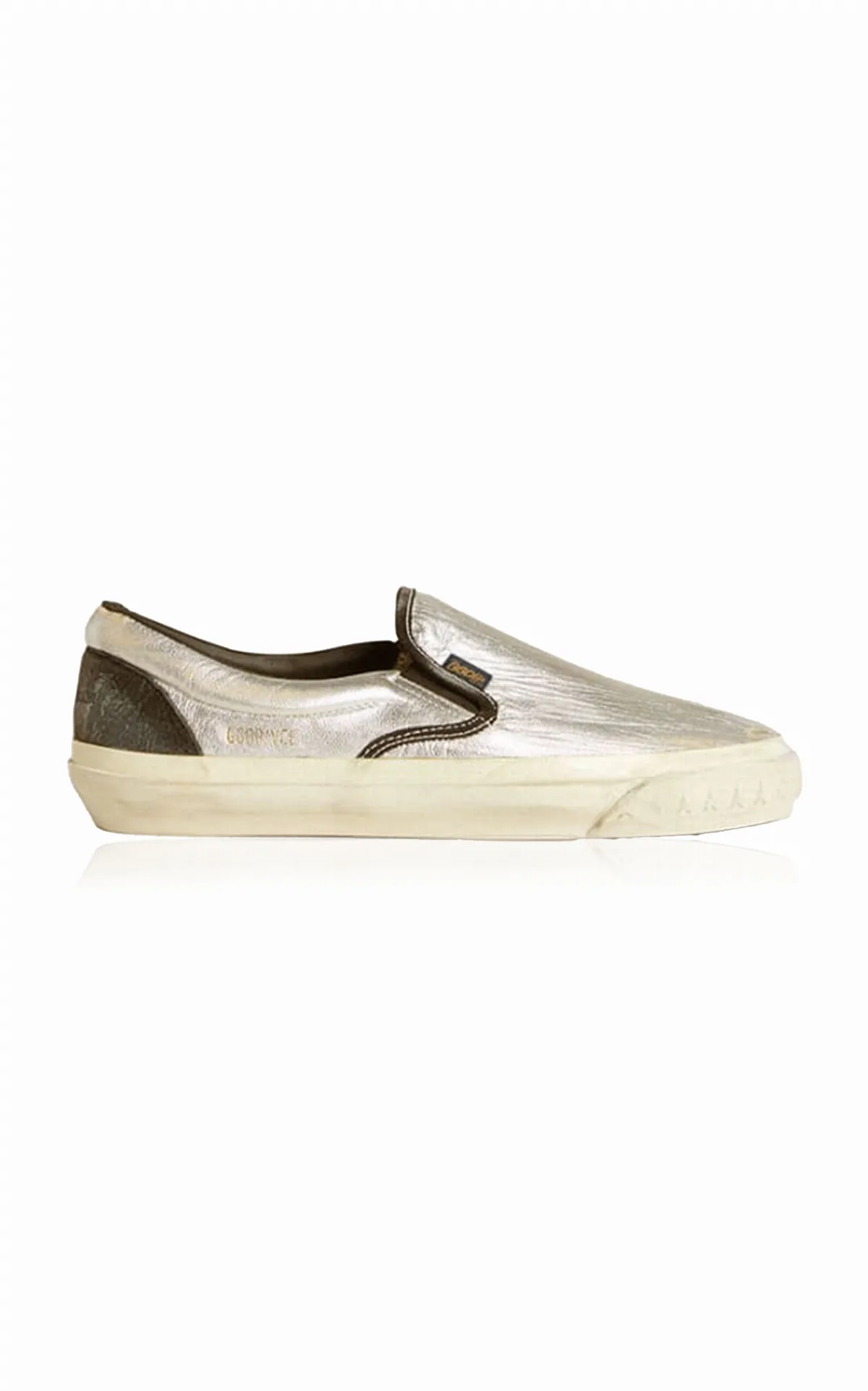 Laminated Leather Slip-On Sneakers by Golden Goose