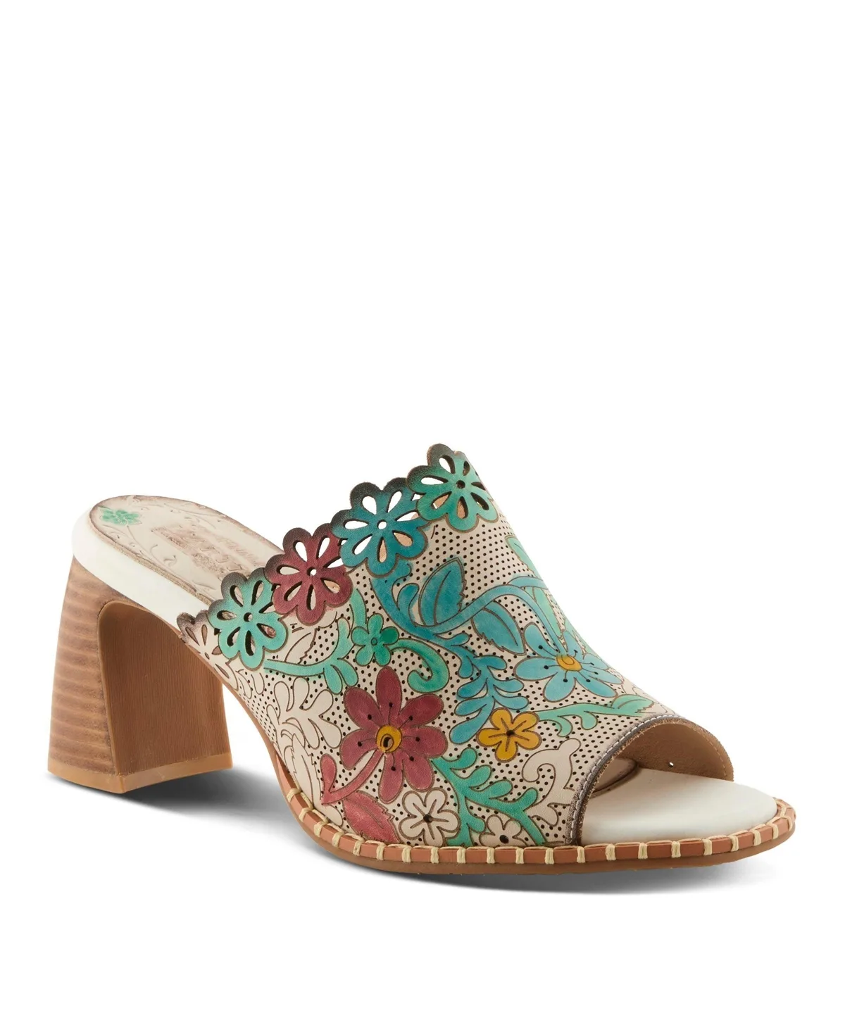 Foxxila Slide with Laser-Cut Detail by L'artiste