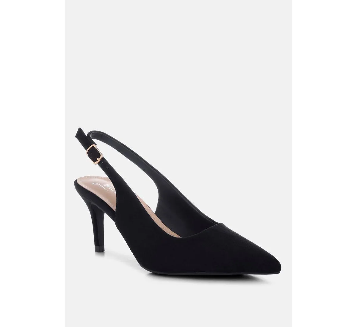 Theobs Soft Microfiber Pointed Toe Slingbacks by London Rag