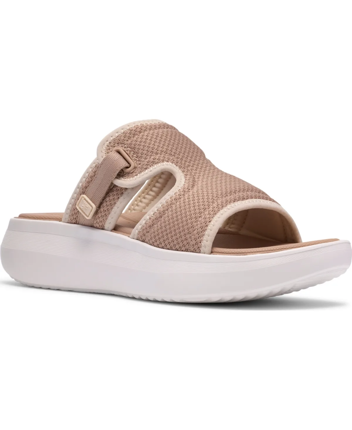 Solevana Mist Slip-On Wedge Sandals by Clarks