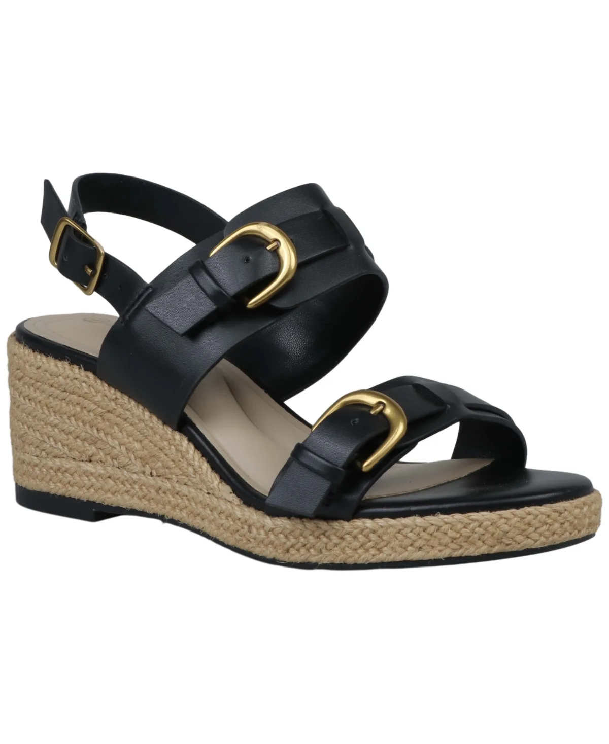 Talleyy Buckle Wedge Heel Sandals by Giani Bernini