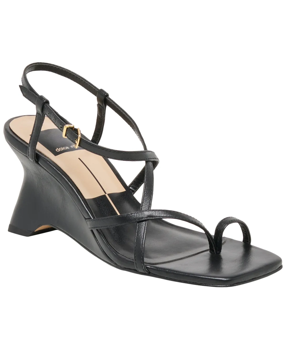 Aylee Toe Ring Strappy Dressy Wedge Sandals by Dolce Vita