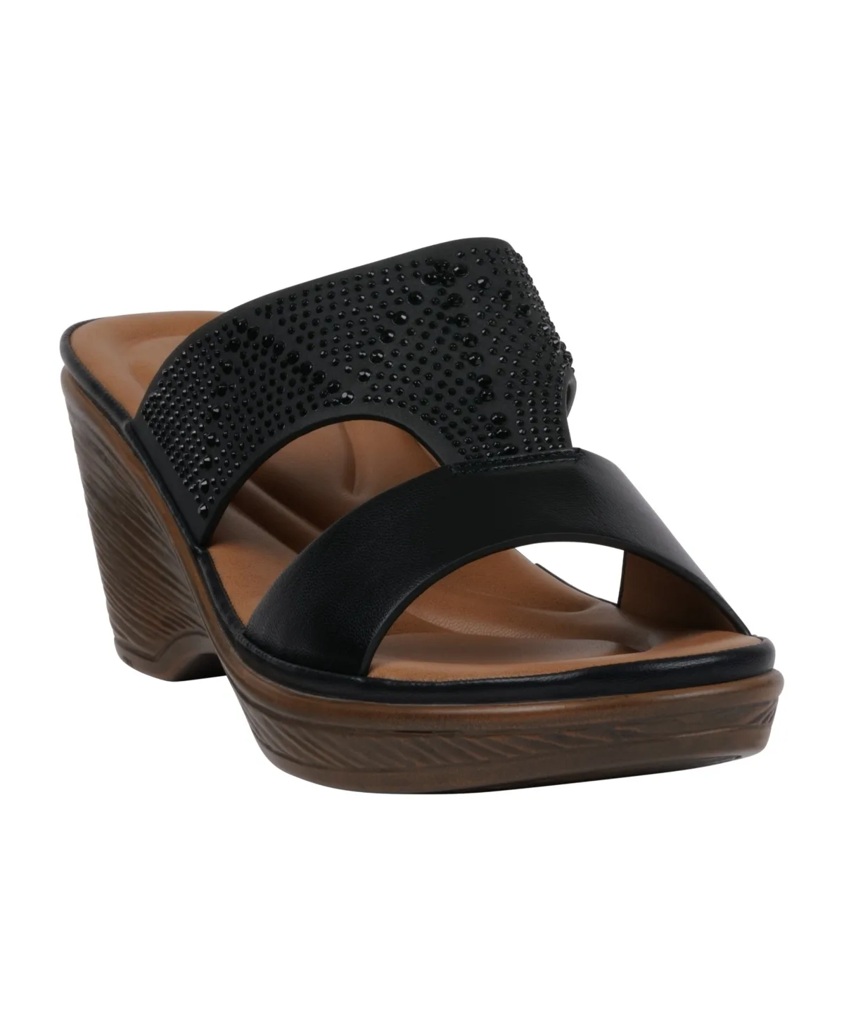 Everi Embellished Wedge Sandals by Gc Shoes
