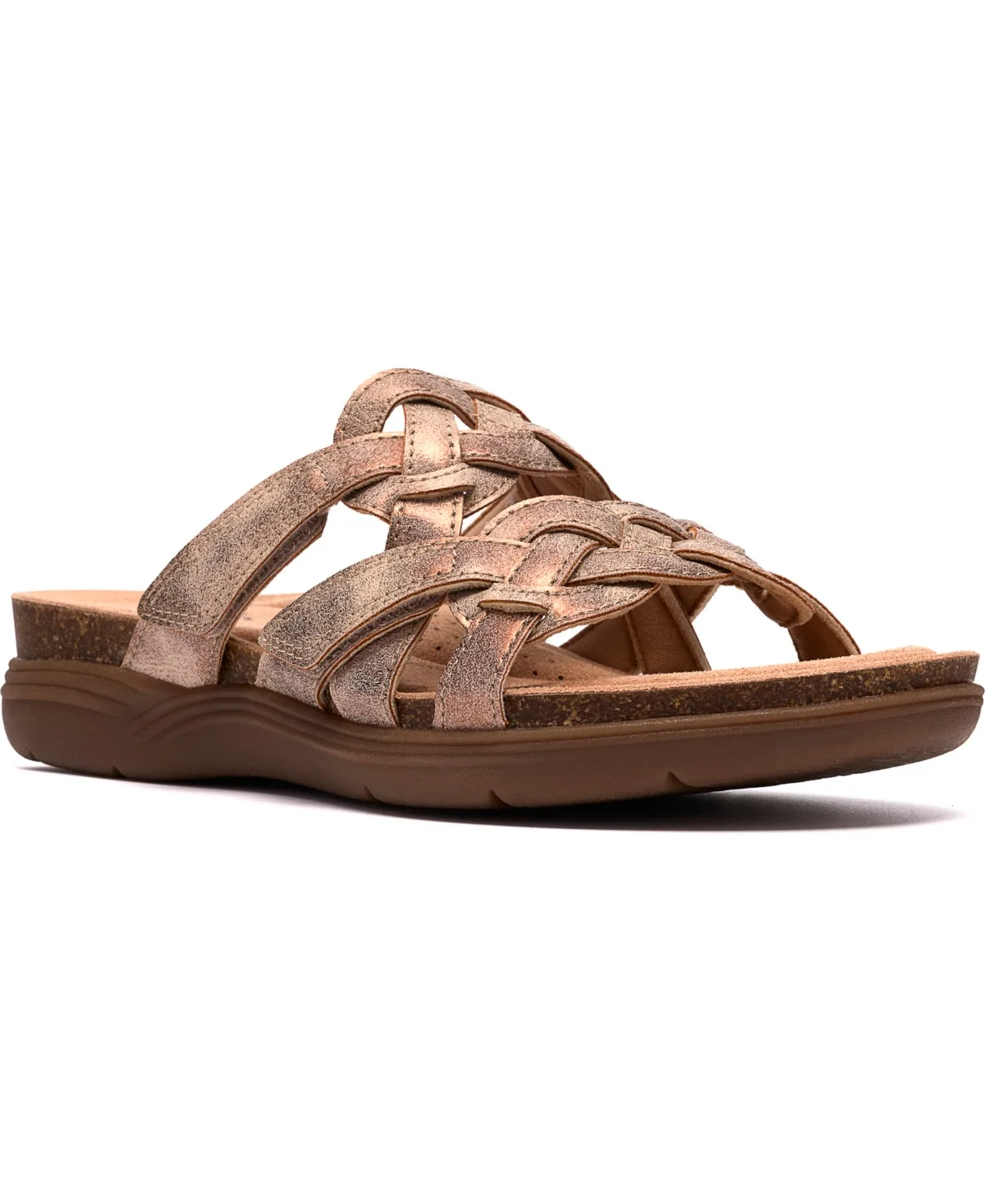 April Rae Round Toe Flat Sandals by Clarks