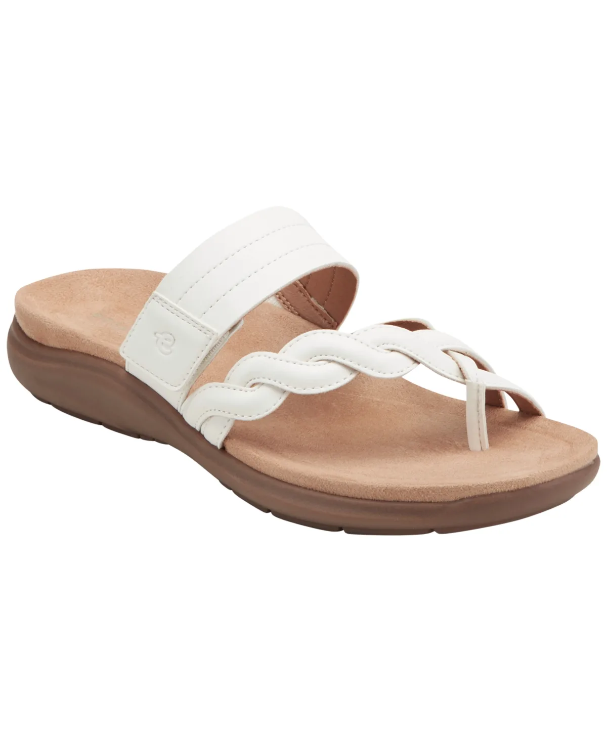 Waren Asymmetrical Flat Slip-On Sandals by Easy Spirit