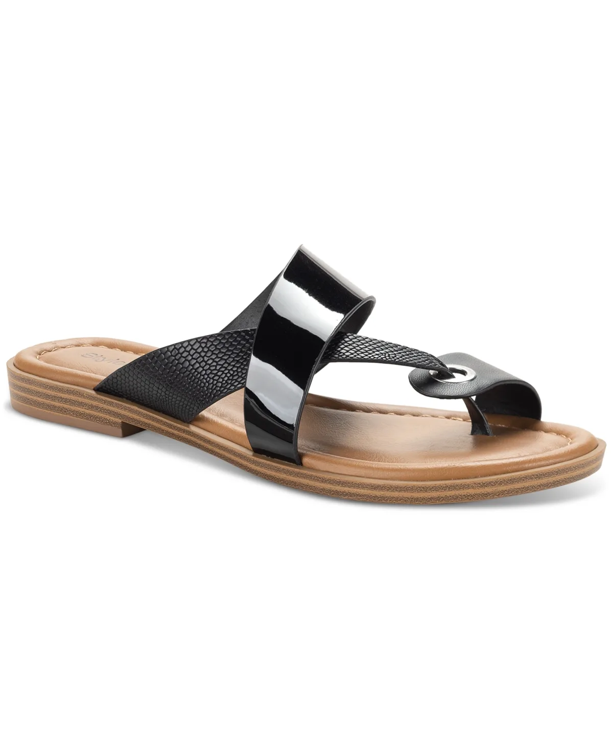 Satinne Toe-Ring Thong Sandals by Style & Co