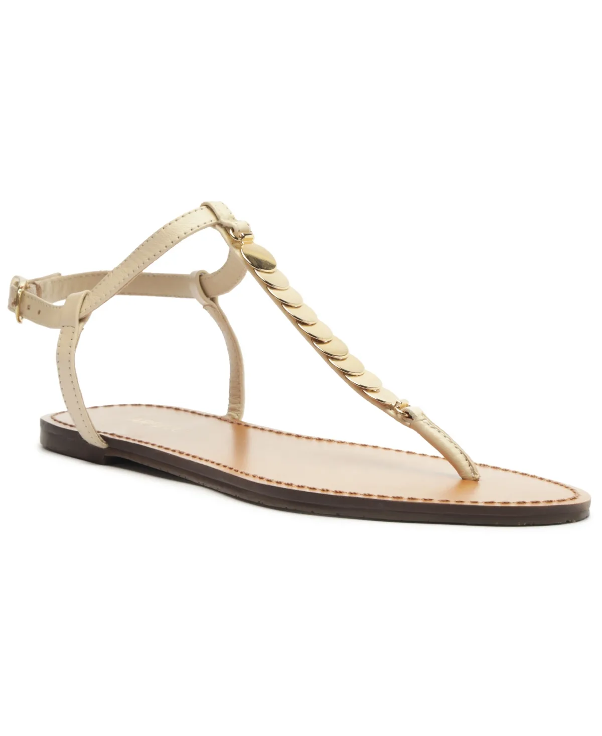 Bristol Round Toe Flat Sandals by Arezzo