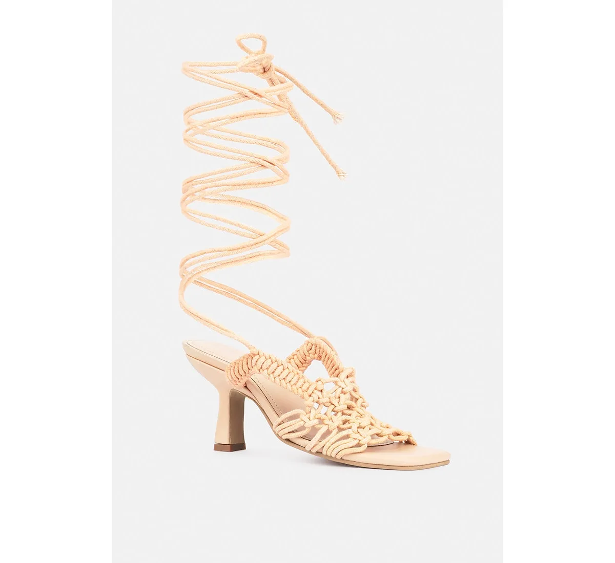 Beroe Braided Handcrafted Lace Up Sandal
