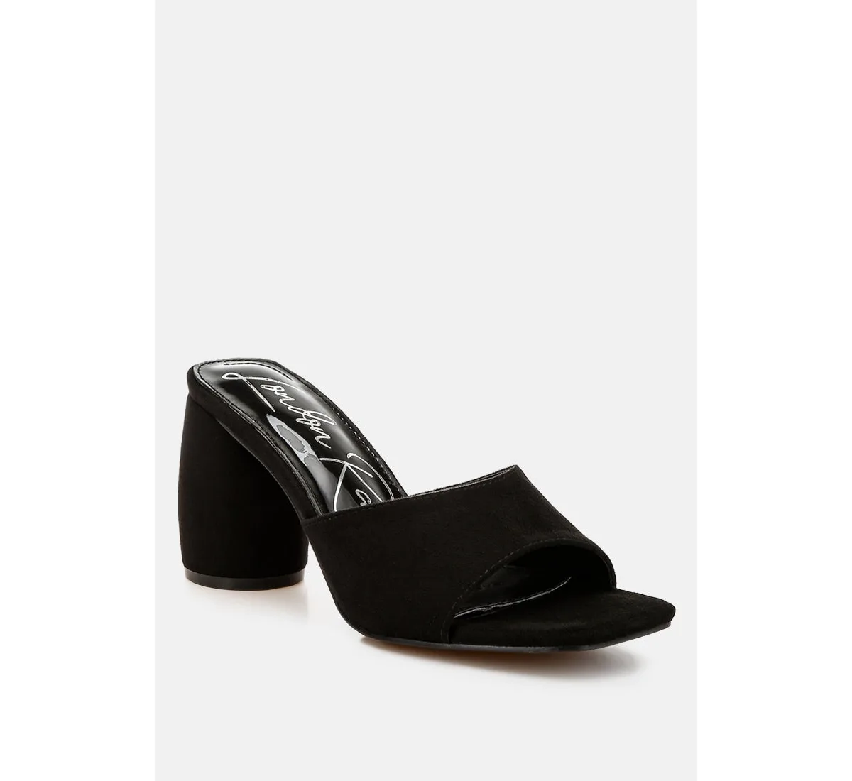 Bumblin Round Heel Micro Suede Sandals by London Rag