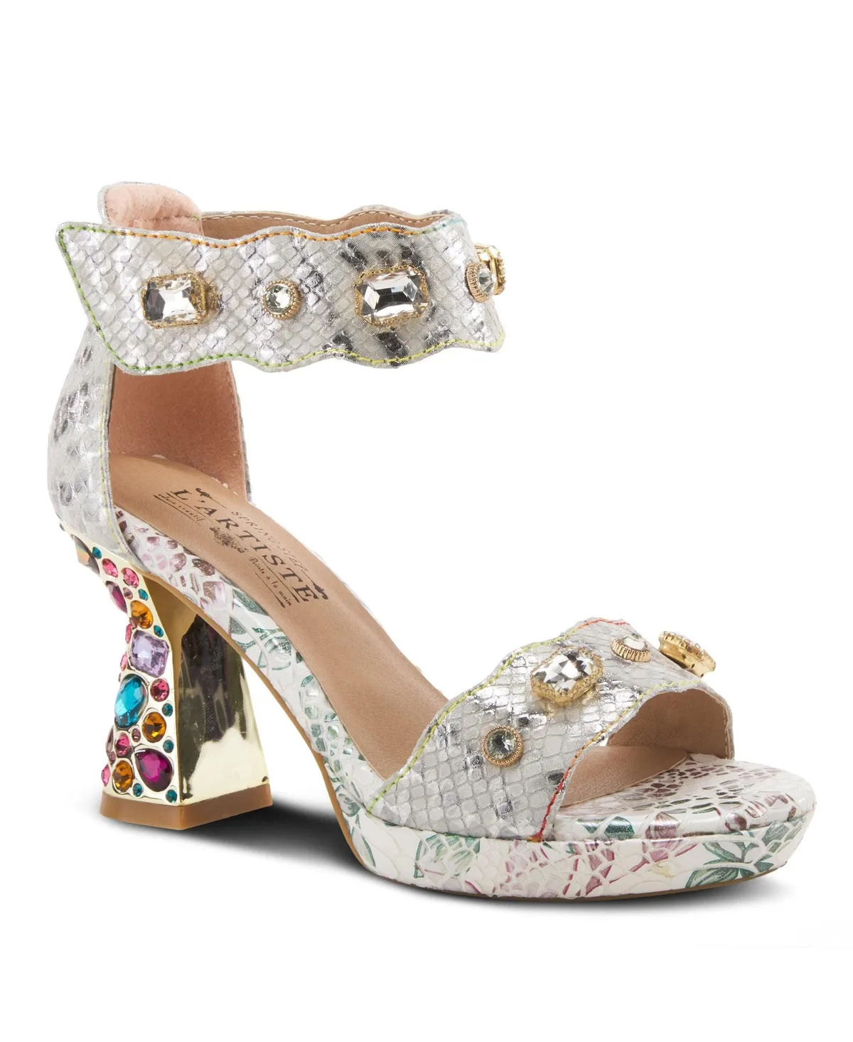 Spring Step Jewell Closed Back Sandal with Buckle by L'artiste