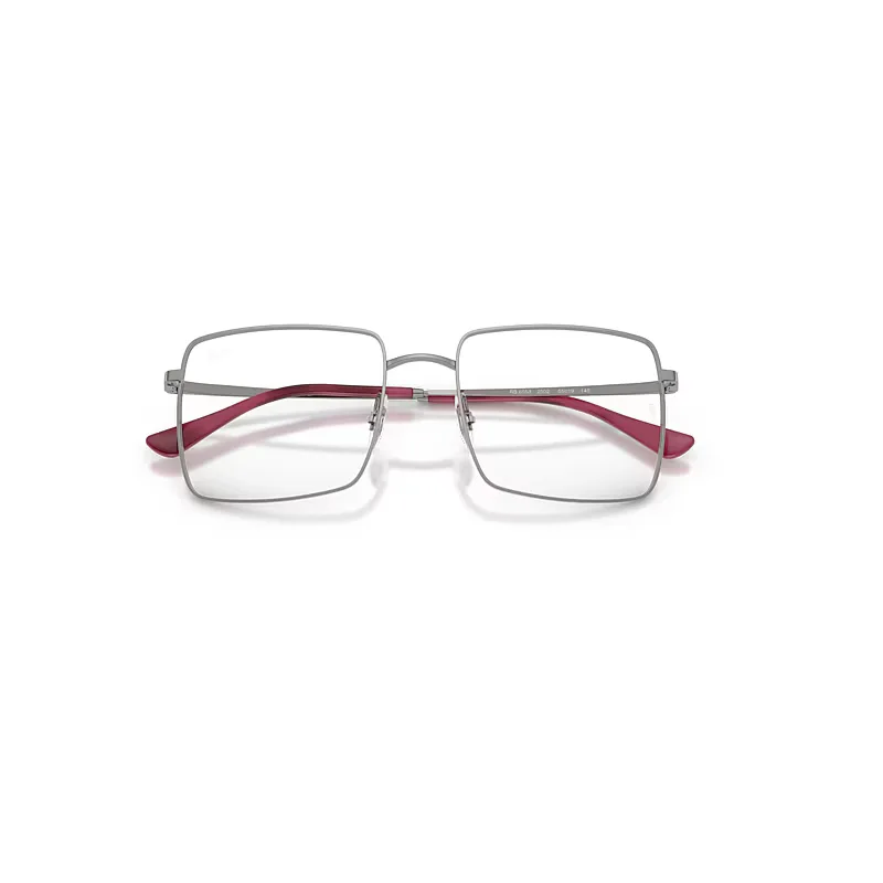 Brix Optics Bio-Based Eyeglasses Gunmetal Frame Clear Lenses Polarized by Ray-Ban