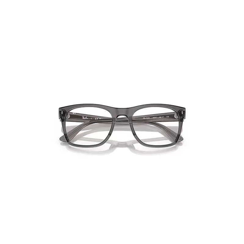 Rb7228 Optics Eyeglasses Opal Dark Grey Frame Clear Lenses Polarized by Ray-Ban