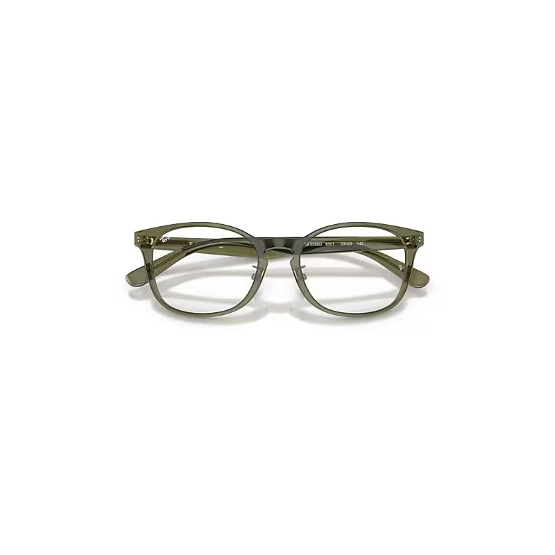 Rb5386 Optics Eyeglasses Transparent Brown Heart Frame Clear Lenses Polarized by Ray-Ban
