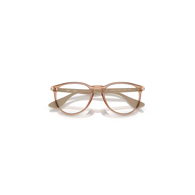 Erika Optics Eyeglasses Beige Frame Clear Lenses Polarized by Ray-Ban