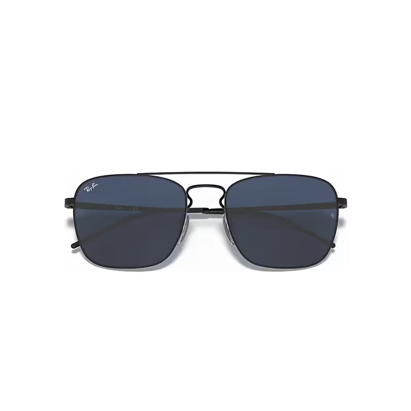 Rb3588 Sunglasses Black Frame Blue Lenses by Ray-Ban