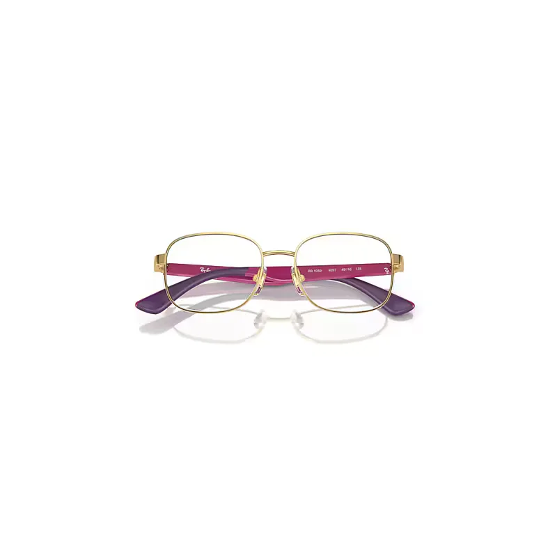 Rb1059 Optics Eyeglasses Fuchsia on Violet Frame Demo Lens Lenses Polarized by Ray-Ban