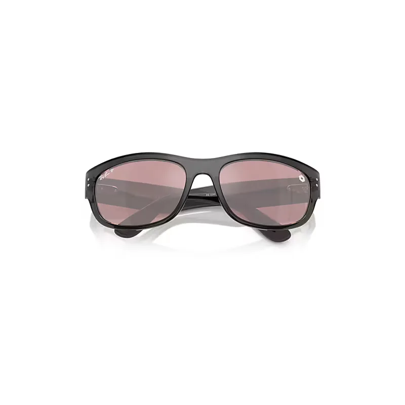 Ray-Ban Star Wars™ - Kylo Ren Mega Balorama Sunglasses Transparent Black Frame Red Lenses Polarized by Ray-Ban