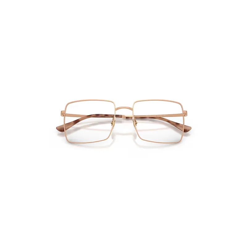 Brix Optics Bio-Based Eyeglasses Rosegold Frame Clear Lenses Polarized by Ray-Ban