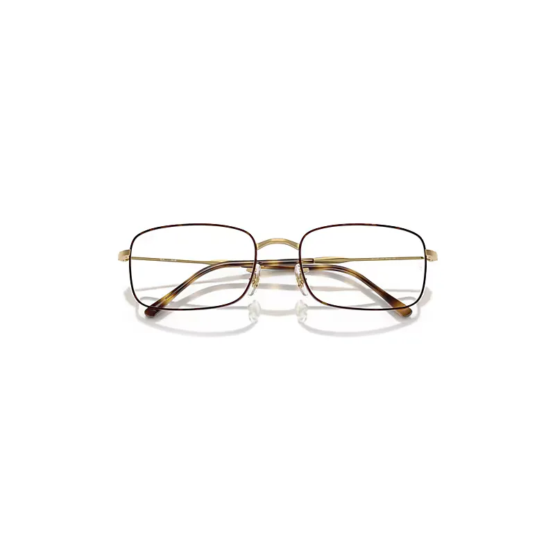Rb3746v Optics Eyeglasses Gold Frame Clear Lenses Polarized by Ray-Ban