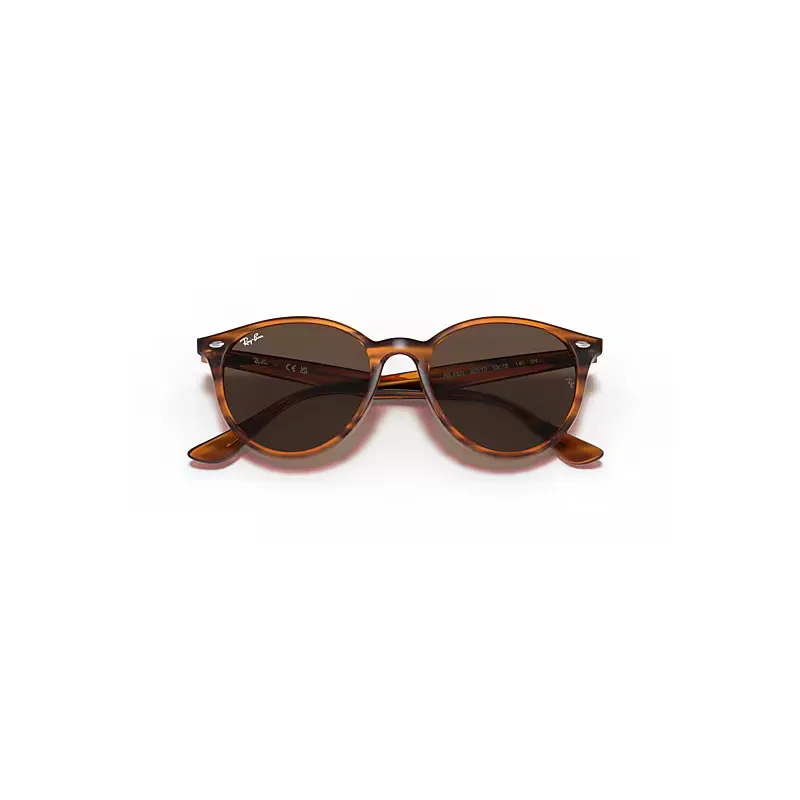 Rb4305 Sunglasses Striped Red Havana Frame Brown Lenses by Ray-Ban