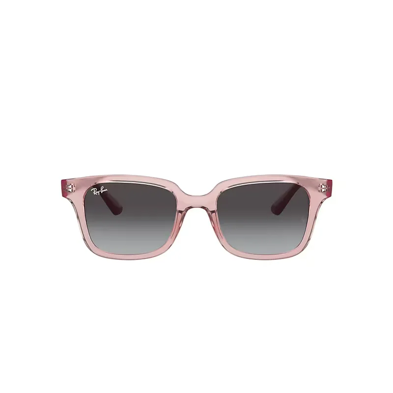 Rb9071s Sunglasses Transparent Pink Frame Grey Lenses by Ray-Ban