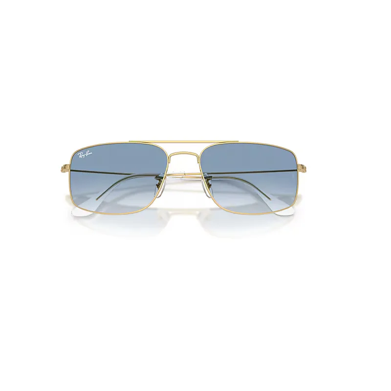 Explorer IIi Sunglasses Arista Gold Frame Blue Lenses by Ray-Ban