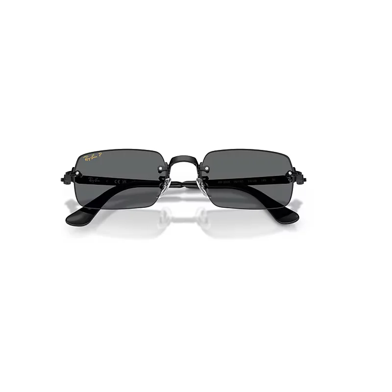 Rb3928 by A$ap Rocky Sunglasses Black Frame Grey Lenses Polarized by Ray-Ban