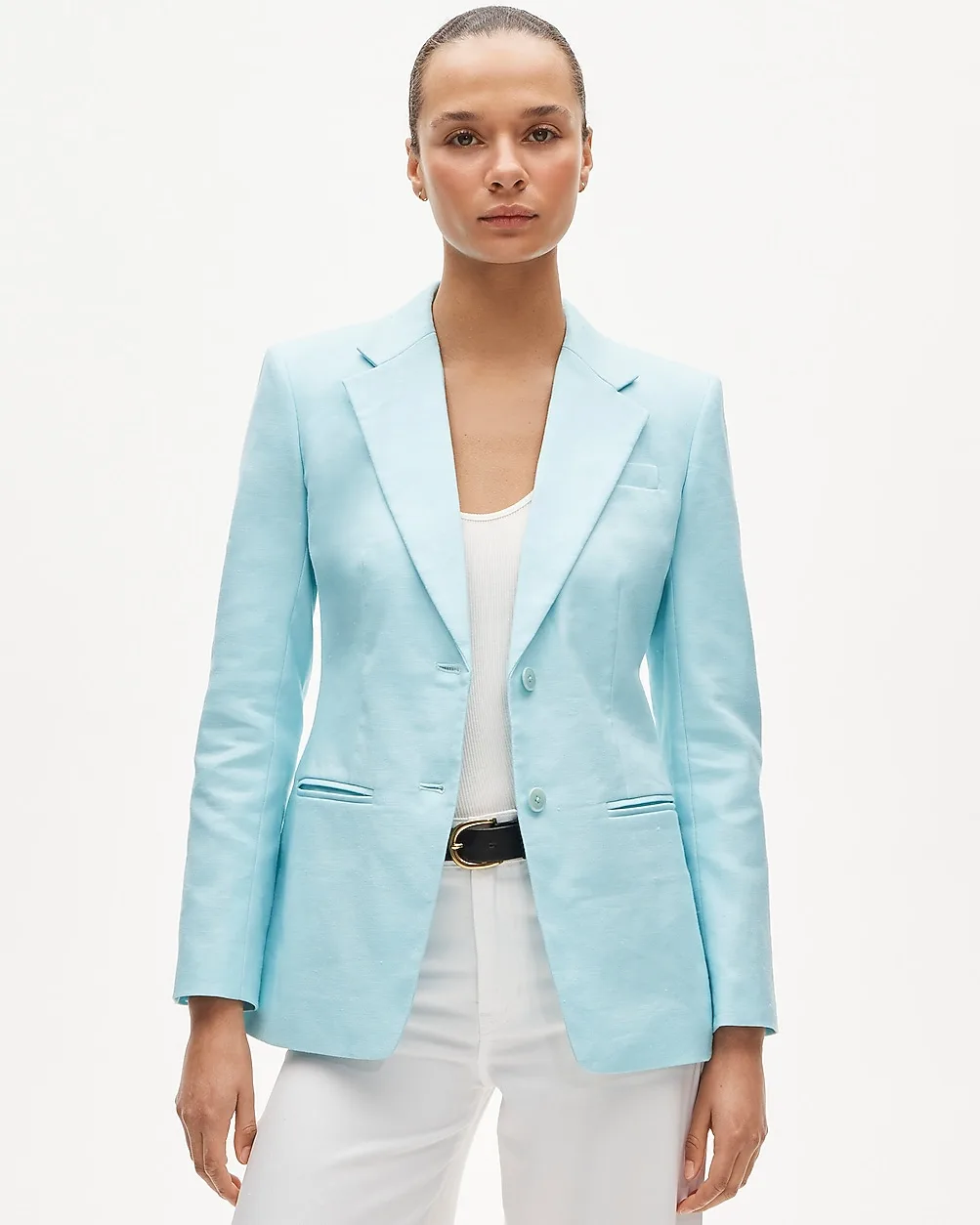 Margeaux Blazer in Stretch Linen Blend by J.Crew