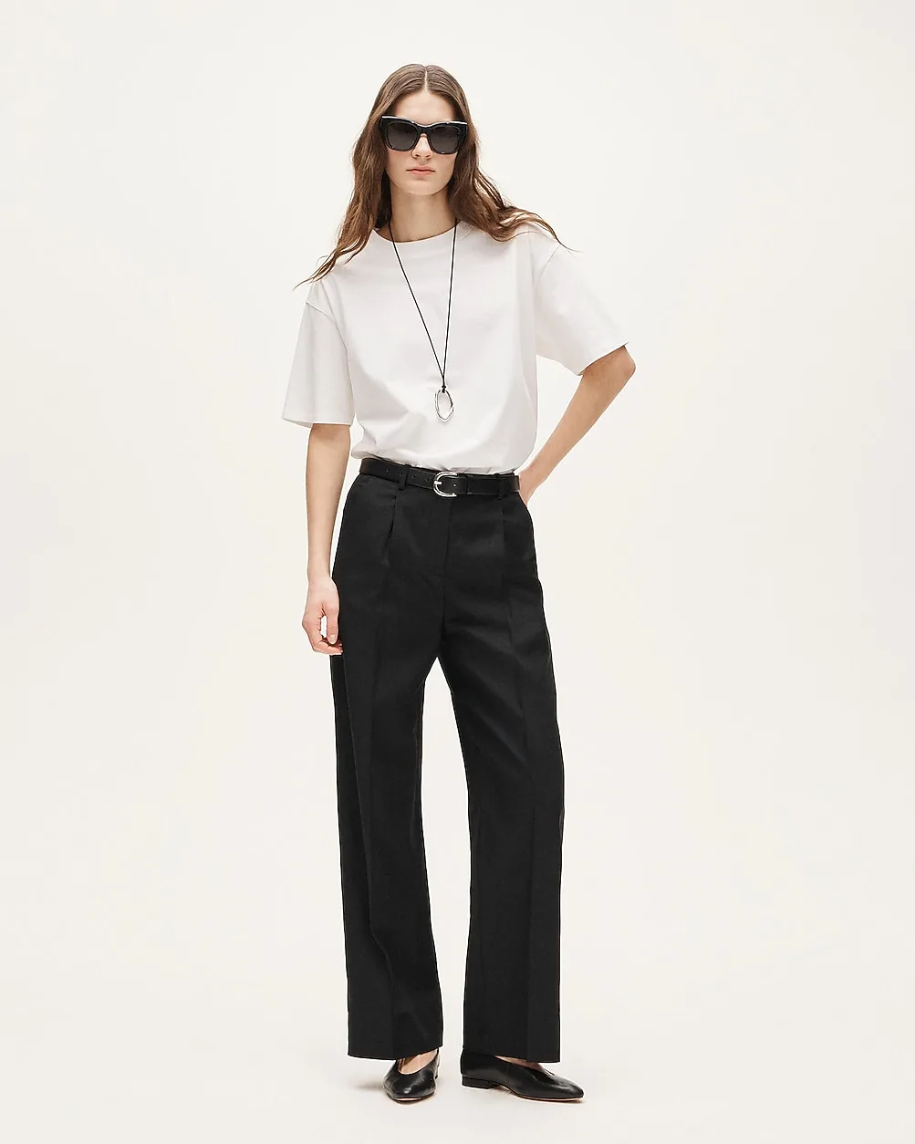 Essential Wide-Leg Pant in Gramercy Linen Blend