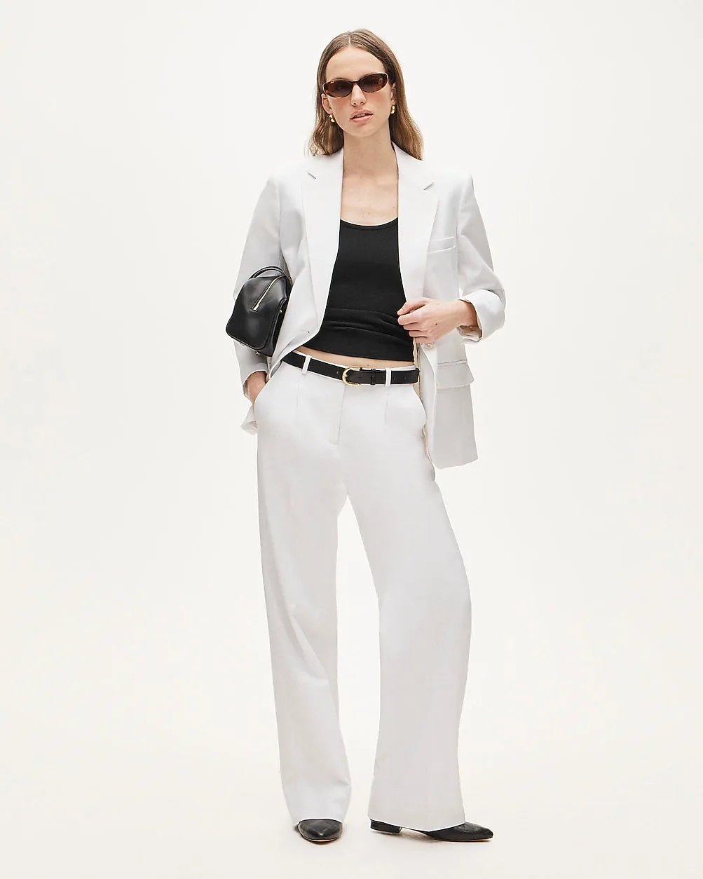 Essential Wide-Leg Pant in Gramercy Linen Blend by J.Crew