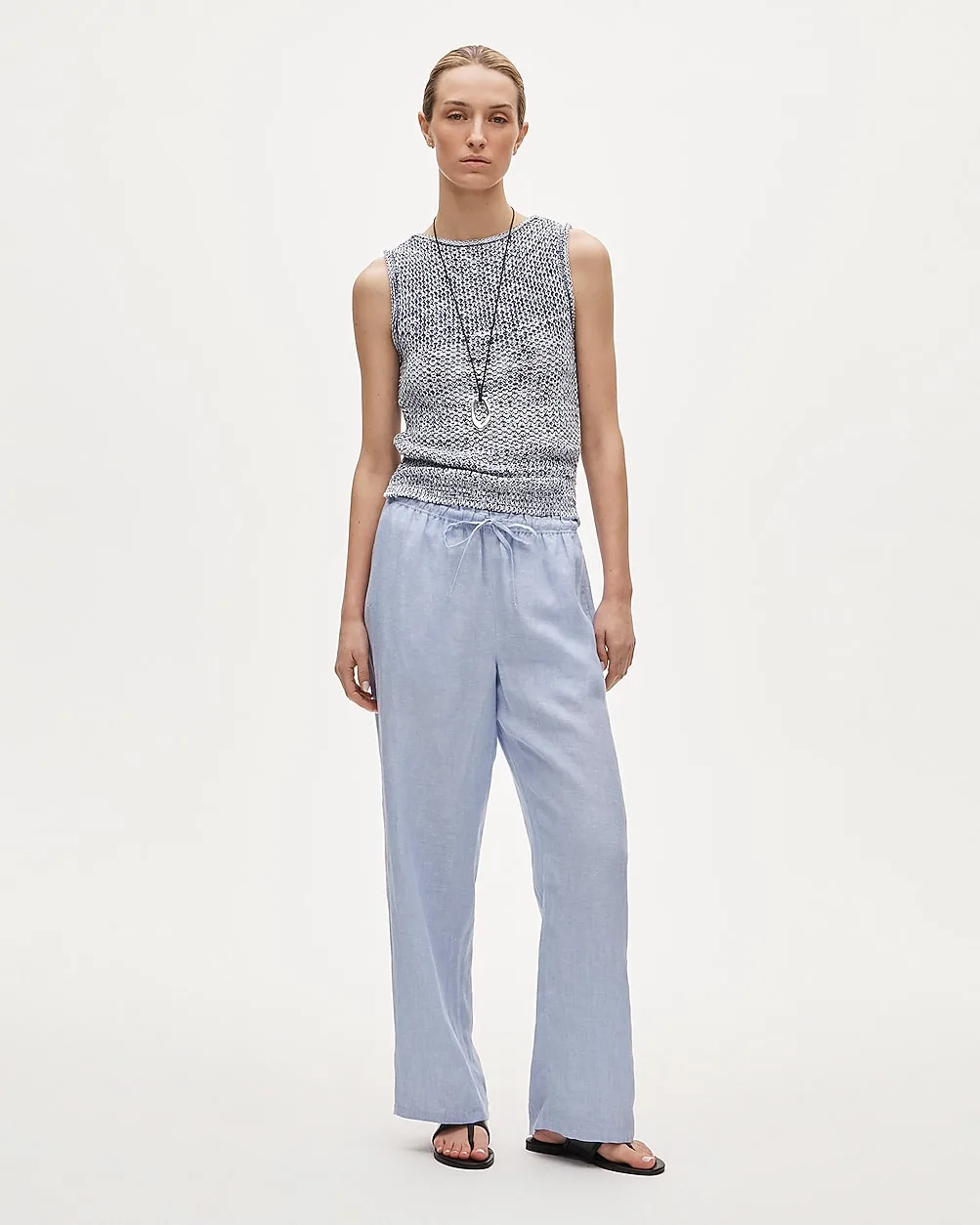 Soleil Pant in Linen by J.Crew