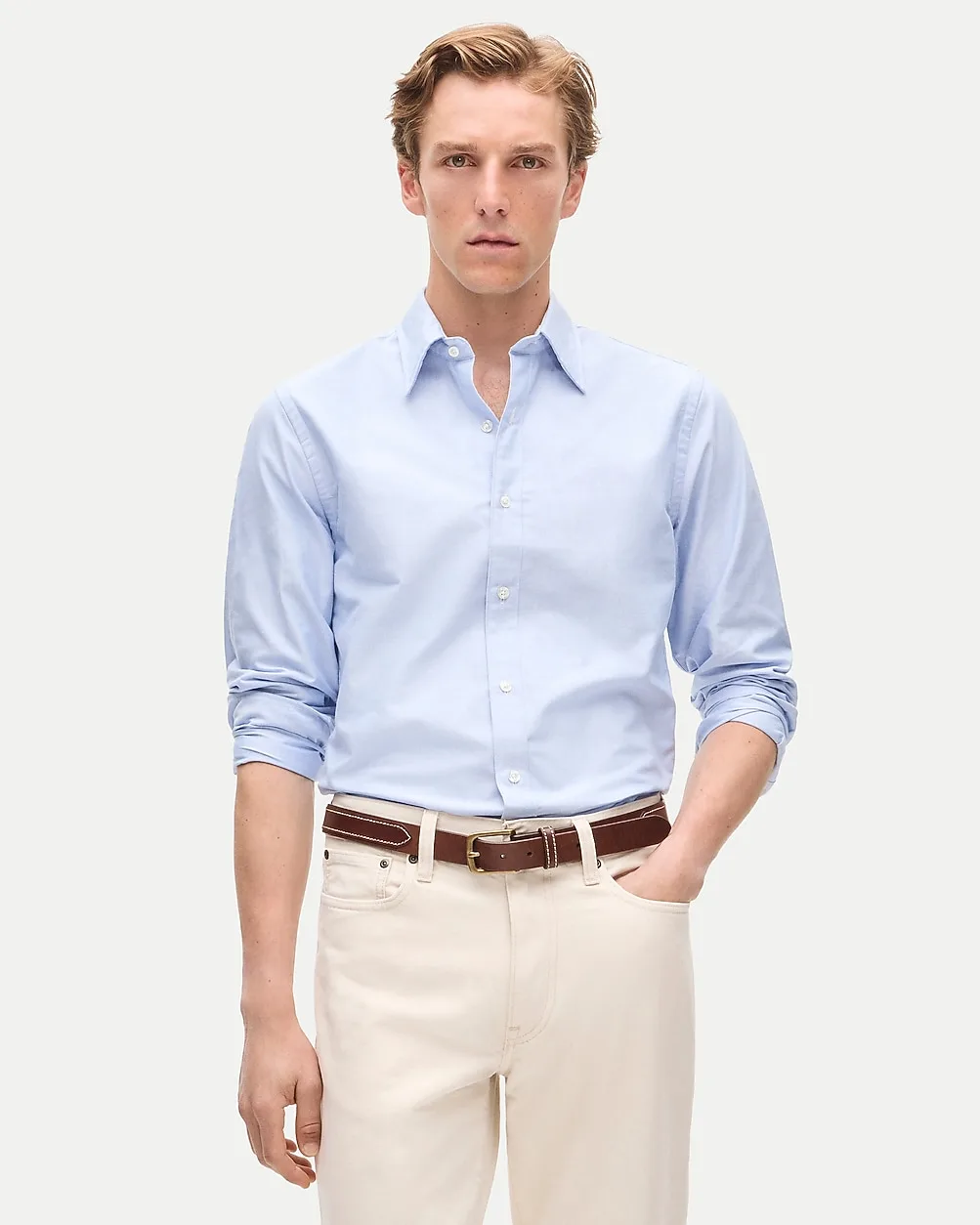 Ludlow Slim-Fit Portuguese Cotton Oxford Dress Shirt