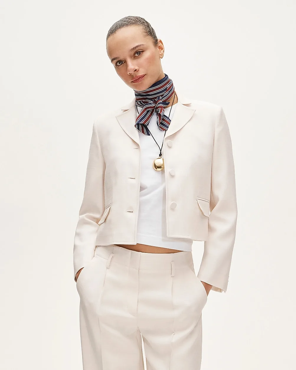 Lenore Lady Blazer in Luster Canvas by J.Crew