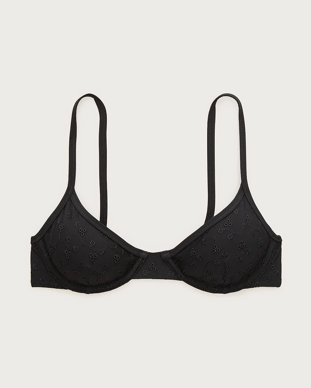 Underwire Eyelet Bikini Top by J.Crew