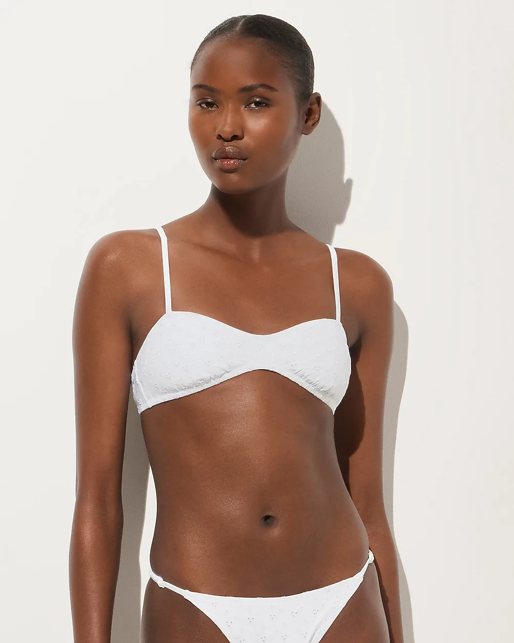 Wave Eyelet Bikini Top