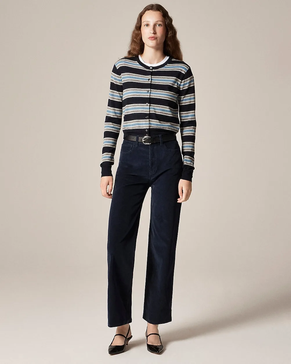 Slim-Wide Pant in Corduroy by J.Crew