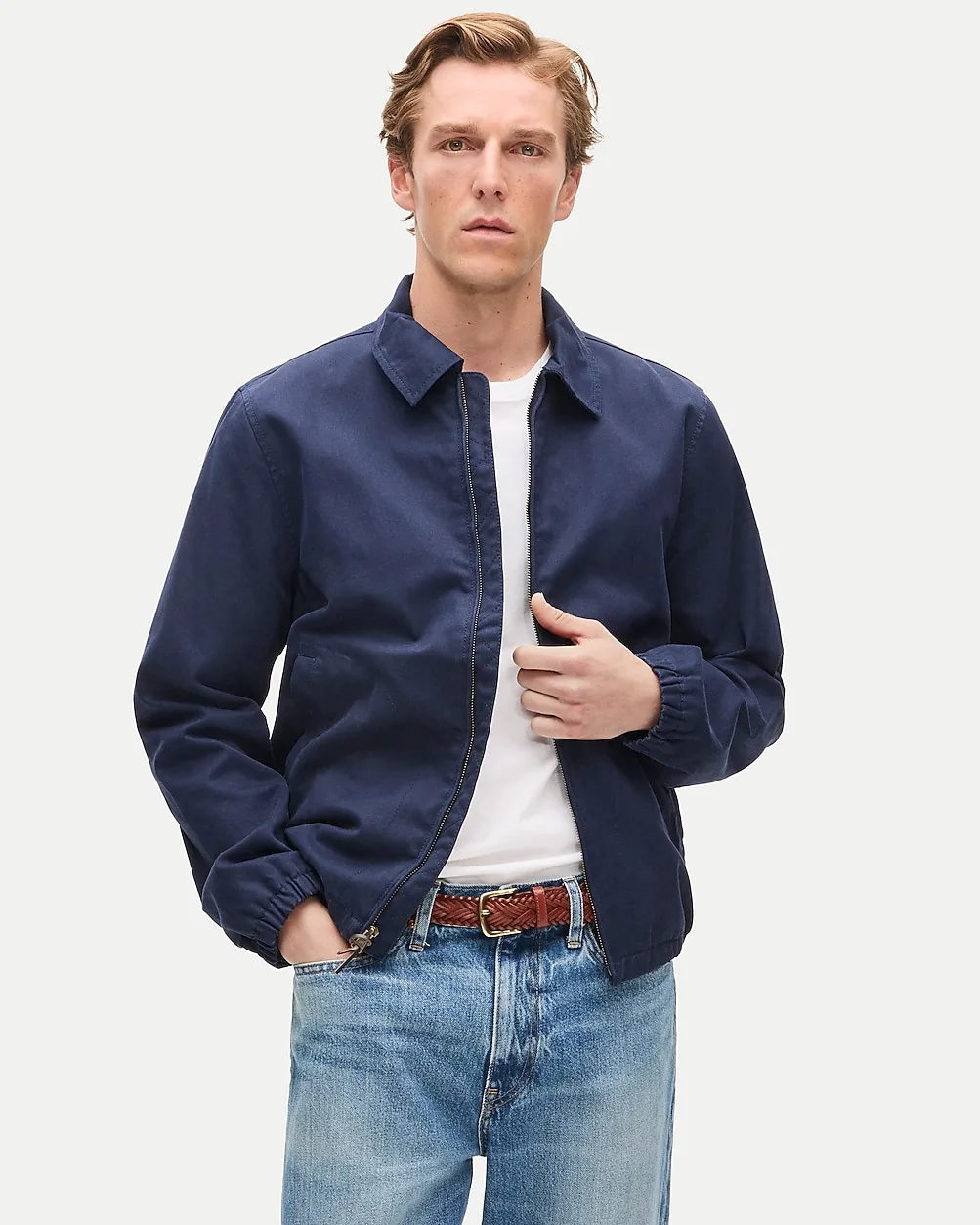 Harrington Jacket in Cotton Twill