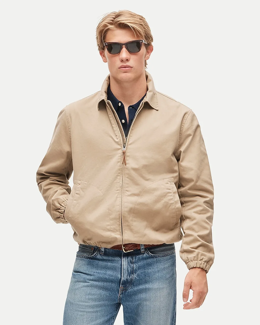 Harrington Jacket in Cotton Twill