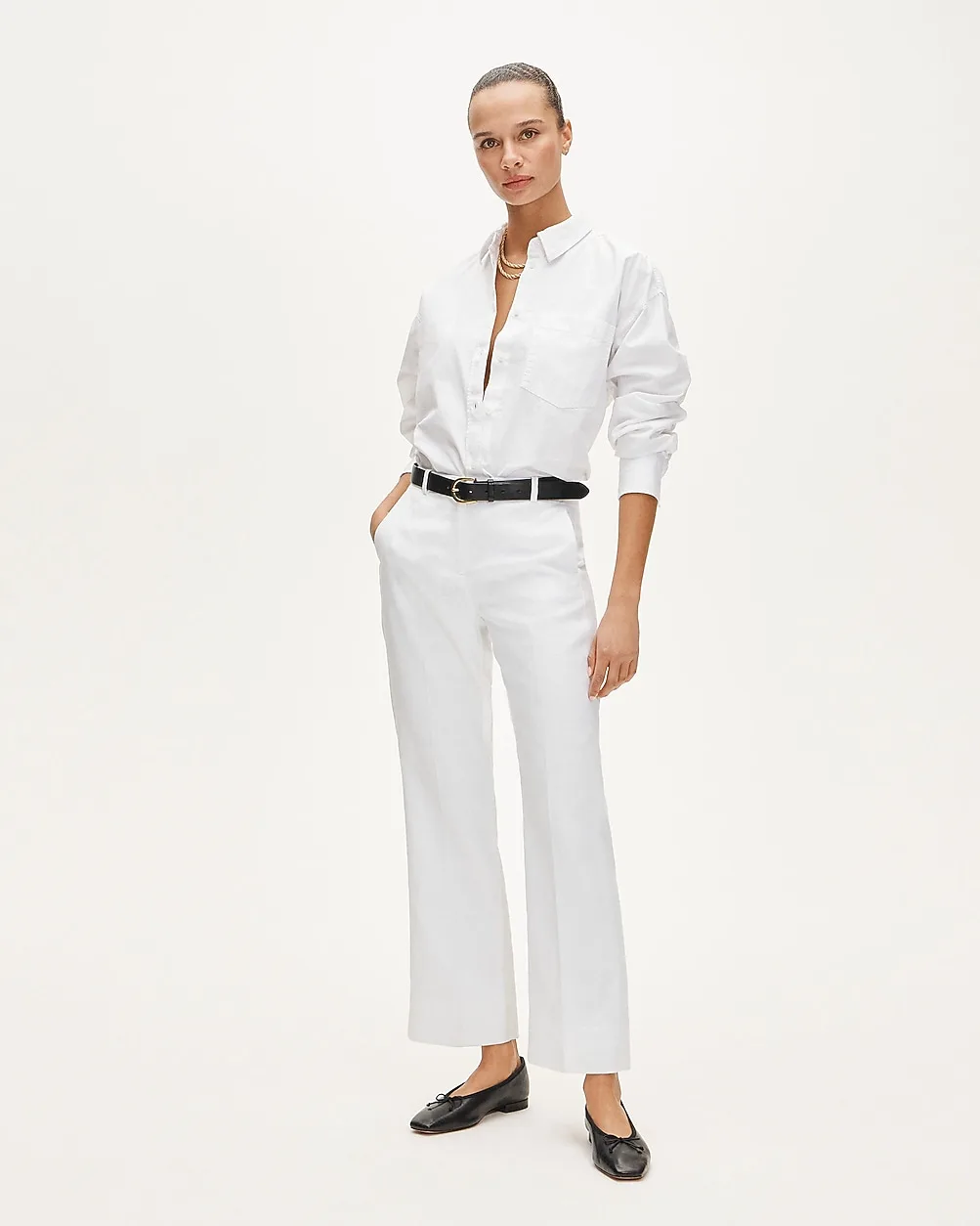 Kaya Pant in Stretch Linen Blend by J.Crew