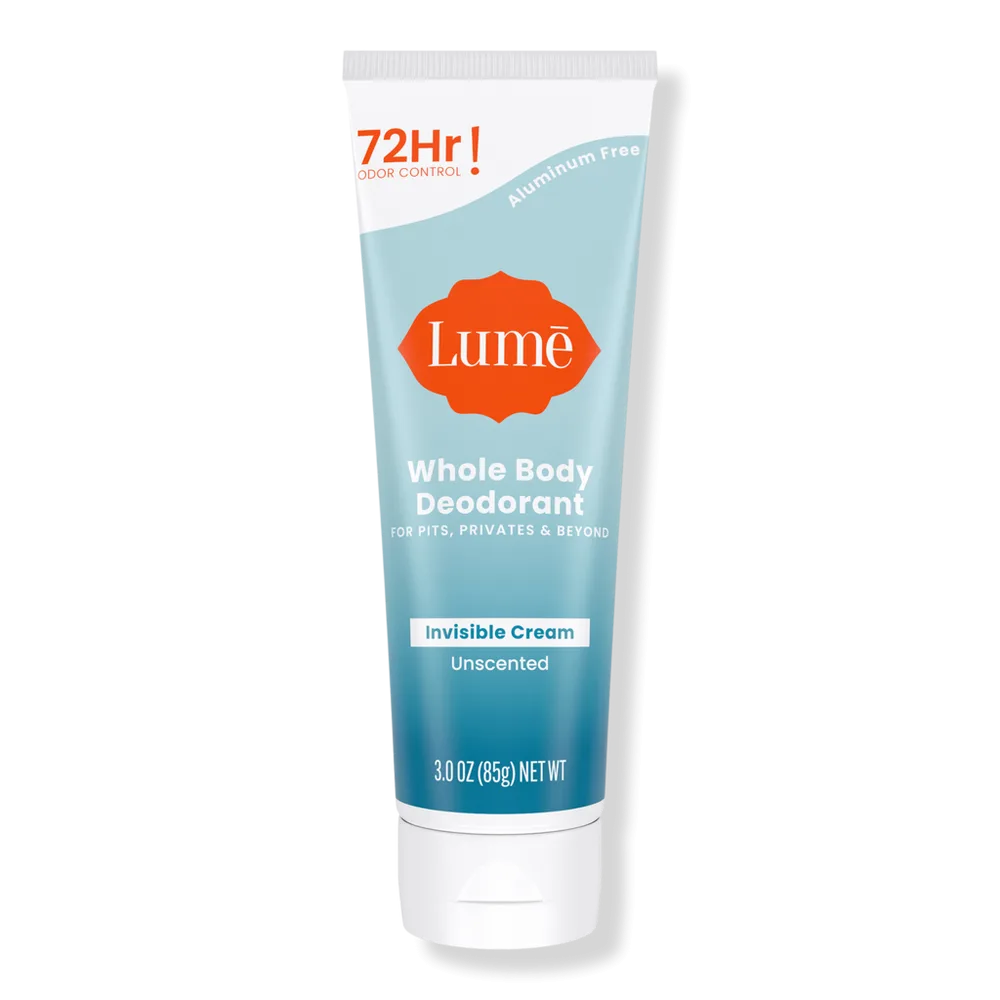 Whole Body Deodorant Invisible Cream Tube - Unscented by Lume
