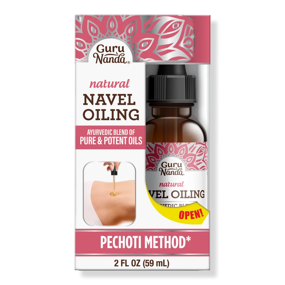 Ayurvedic Navel Oiling Blend with Castor Oil, Neem & Vitamin E by GuruNanda