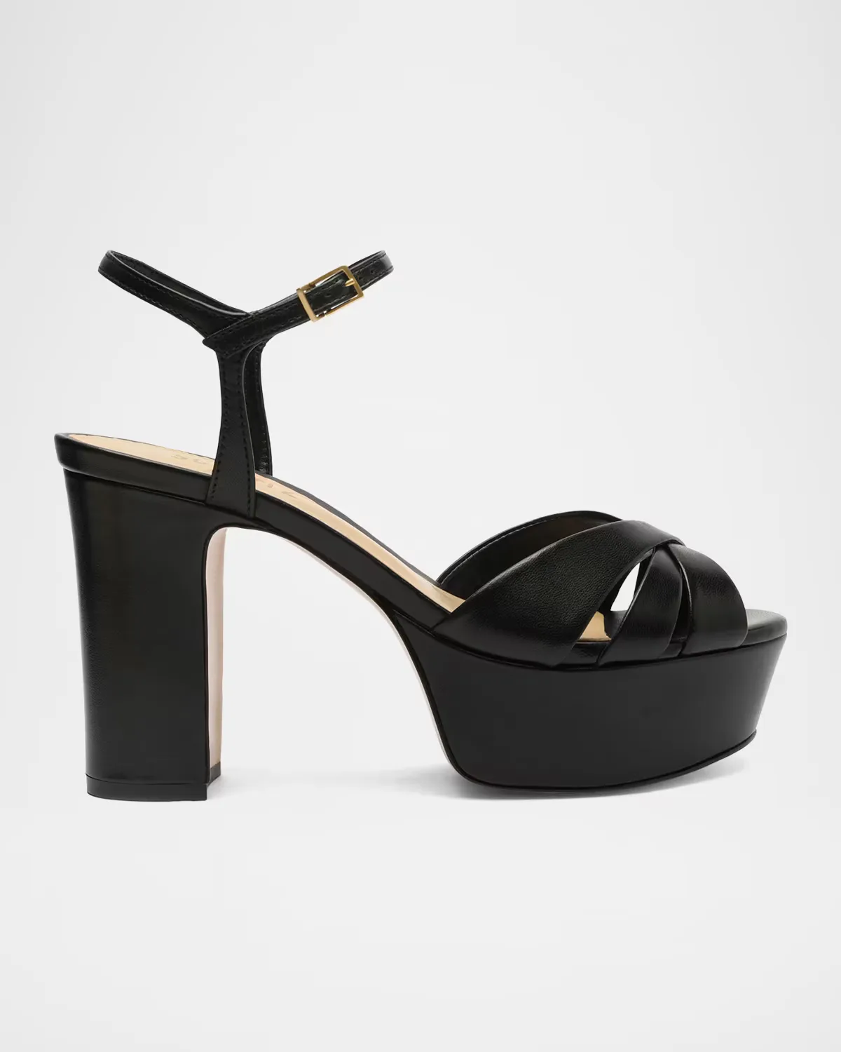 105mm Keefa Leather Platform Sandals