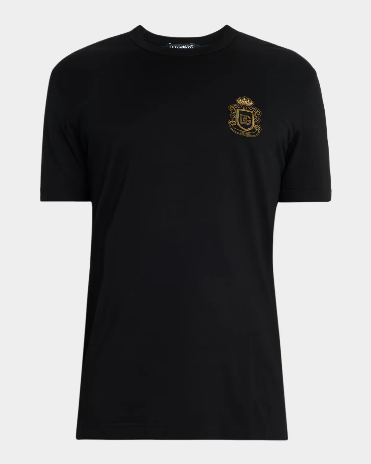 Heraldic Patch Cotton T-Shirt by Dolce & Gabbana