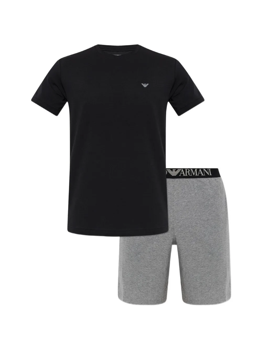 Logo-Print Short-Sleeve Pajamas by Emporio Armani