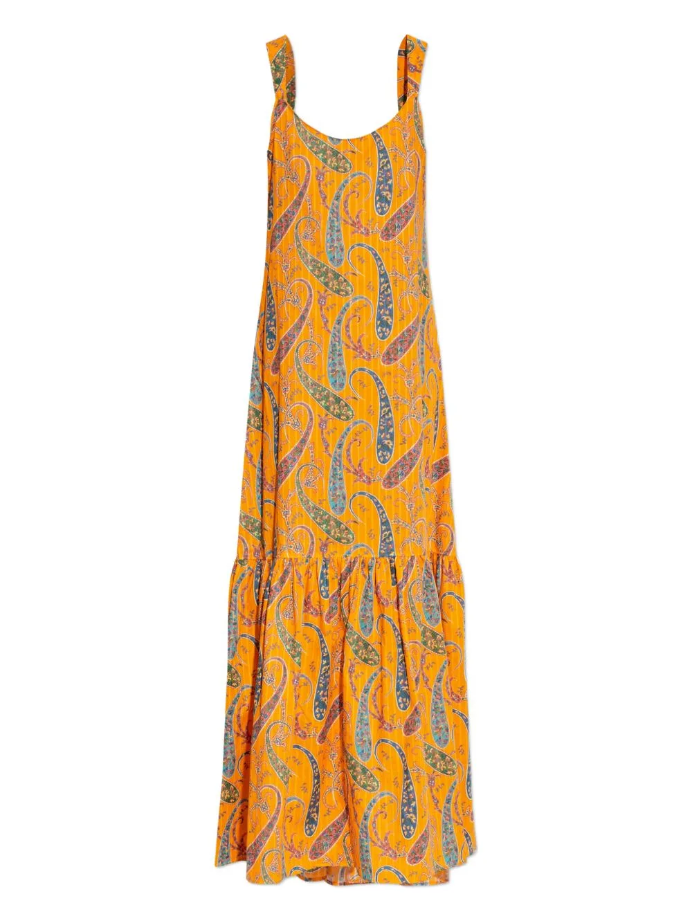 Paisley-Pattern Ruffled Maxi Dress by ETRO