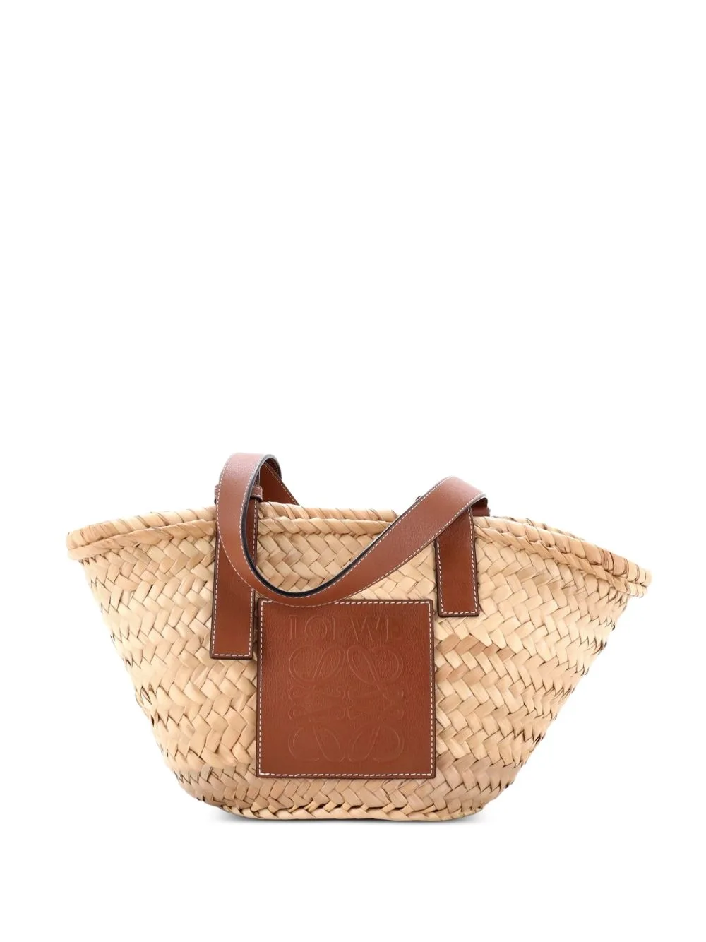 Basket Raffia Small Tote Bag by Loewe Pre-Owned