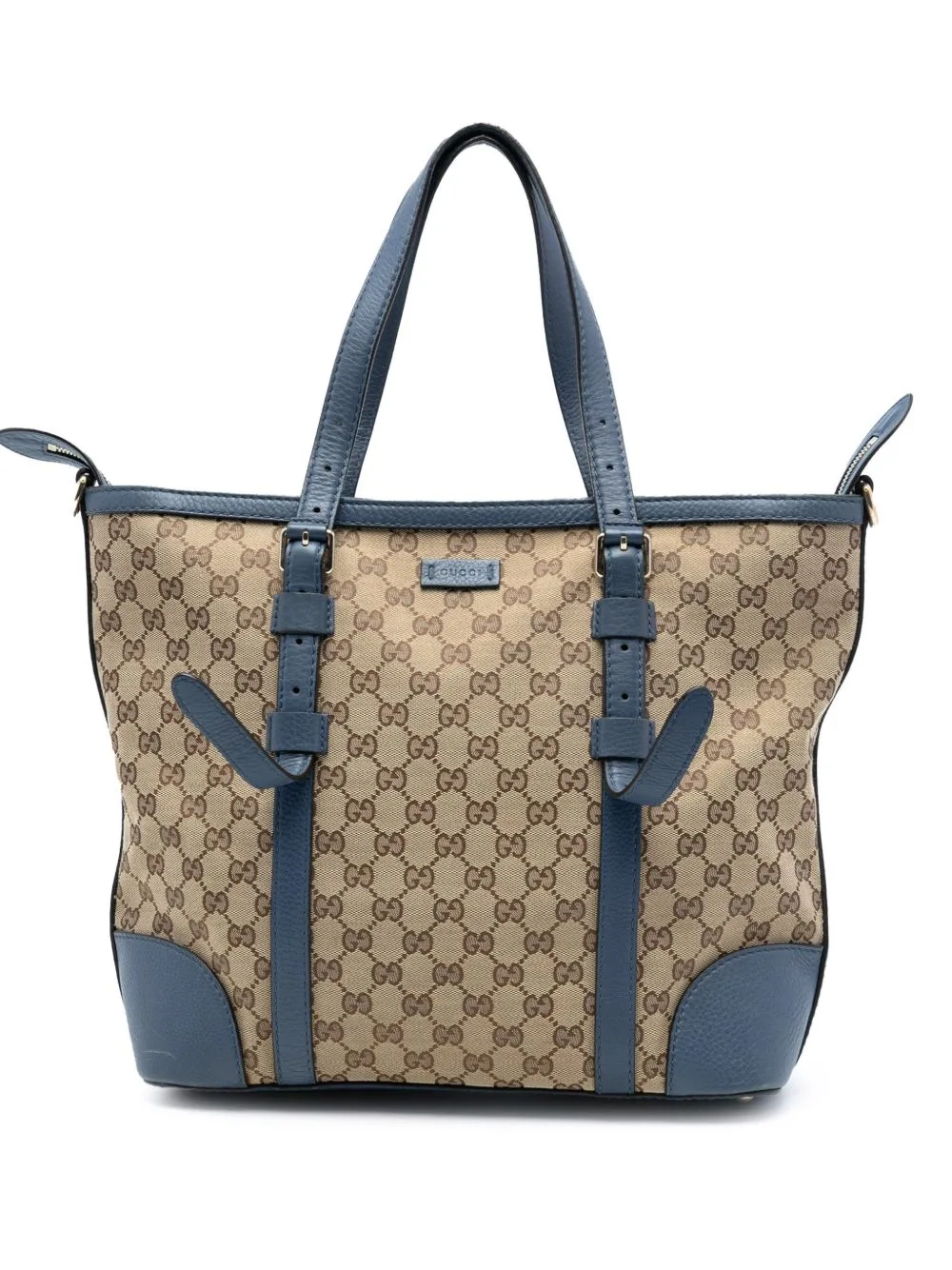 2016-2025 GG Canvas Convertible Tote Satchel by Gucci Pre-Owned
